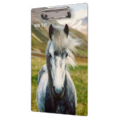 Porte-bloc Cheval gris sauvage (Gauche)