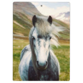Porte-bloc Cheval gris sauvage (Dos)