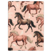 Porte-bloc Cheval mignon rose sans joint (Dos)