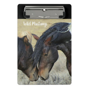 Porte-bloc Cheval Mustang Sauvage Mini Presse-Papiers École