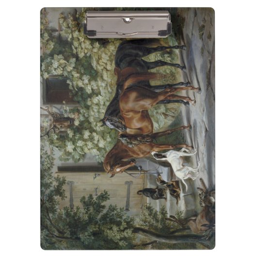 Porte-bloc Chevaux à la Porche (par Albrecht Adam) (Devant)