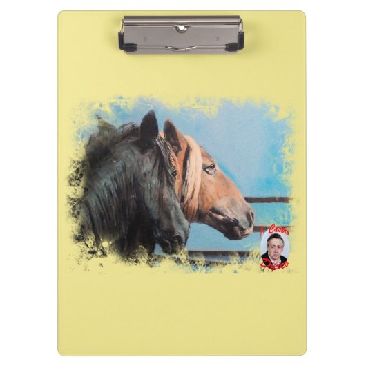 Porte-bloc Chevaux/Cabalos/Horses (Devant)