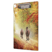 Porte-bloc Chevaux de course à la ruée d'automne (Gauche)