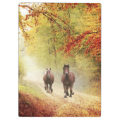 Porte-bloc Chevaux de course à la ruée d'automne (Dos)