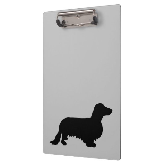 Porte-bloc Cheveux longs Dachshund - Silhouette 1 (Gauche)