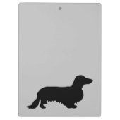 Porte-bloc Cheveux longs Dachshund - Silhouette 1 (Dos)