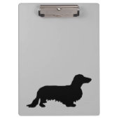 Porte-bloc Cheveux longs Dachshund - Silhouette 1 (Devant)