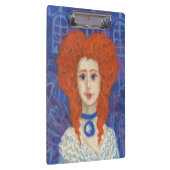 Porte-bloc Cheveux rouges, fille gingembre rococo fibre art b (Swatch)