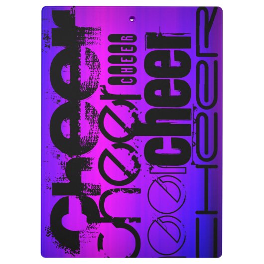 Porte-bloc Cheveux; Violet Vibrant Bleu et Magenta (Dos)