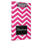 Porte-bloc Chevron blanc rose Nom Zig Zag (Swatch)