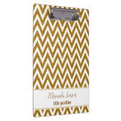 Porte-bloc Chevron d'or aux étincelles blanches (Swatch)