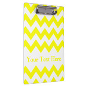 Porte-bloc Chevron en gras jaune avec texte personnalisable (Swatch)