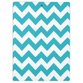 Porte-bloc Chevron gras turquoise (Dos)