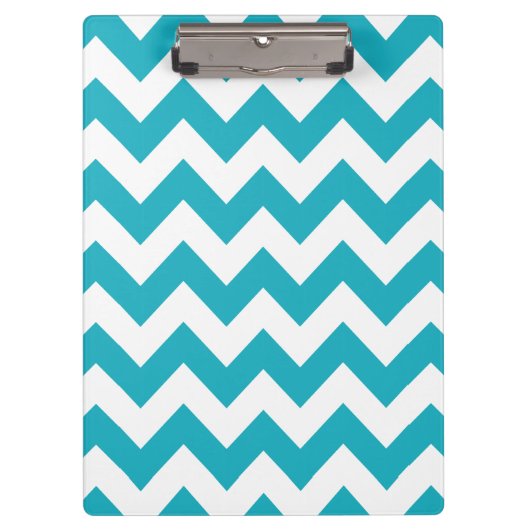 Porte-bloc Chevron gras turquoise (Devant)