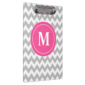 Porte-bloc Chevron rose gris personnalisé (Swatch)