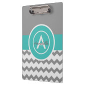 Porte-bloc Chevron Turquoise gris (Gauche)