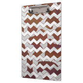 Porte-bloc Chevron Vache Brown et blanc (Gauche)