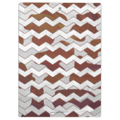 Porte-bloc Chevron Vache Brown et blanc (Dos)