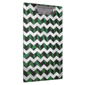 Porte-bloc Chevron Zebra noir et vert (Swatch)