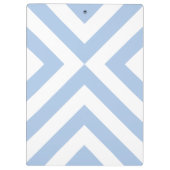 Porte-bloc Chevrons bleu-clair et blancs (Dos)