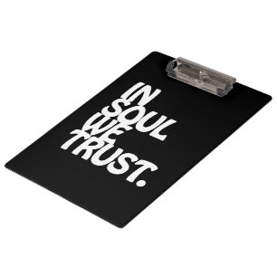 Porte-bloc Chez Soul, Nous Avons Confiance.