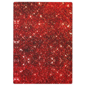 Porte-bloc Chic blanc rouge noir parties scintillant monogram (Dos)