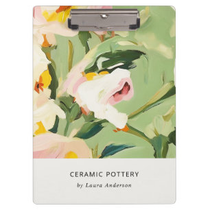 Porte-bloc Chic Boho coloré vert rose rose rose floral