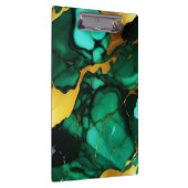 Porte-bloc Chic Elegant vert foncé jaune Faux Marble (Swatch)