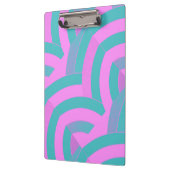 Porte-bloc chic et moderne, chevrons rose/vert (Gauche)