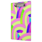 Porte-bloc chic et moderne, chevrons rose/vert (Gauche)