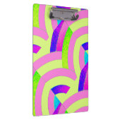 Porte-bloc chic et moderne, chevrons rose/vert (Swatch)