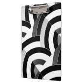 Porte-bloc chic et moderne chevrons rouge/noir (Gauche)