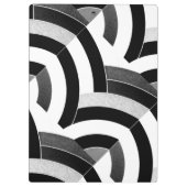 Porte-bloc chic et moderne chevrons rouge/noir (Dos)