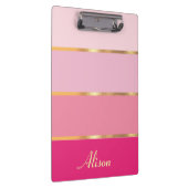 Porte-bloc chic féminin or rose Nom (Swatch)