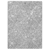 Porte-bloc Chic girly faux parties scintillant argent noir tu (Dos)