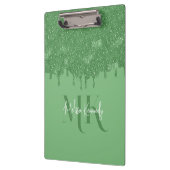 Porte-bloc Chic Girly Green Parties scintillant Lecteurs Mono (Gauche)