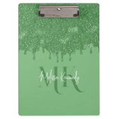 Porte-bloc Chic Girly Green Parties scintillant Lecteurs Mono (Devant)