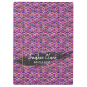 Porte-bloc Chic Moderne Échelle de sirène Motif Abstrait (Dos)