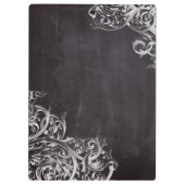 Porte-bloc chic poule chic chic chalkboard monogramme (Dos)