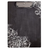 Porte-bloc chic poule chic chic chalkboard monogramme (Devant)