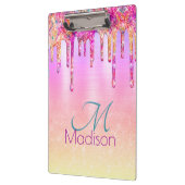 Porte-bloc Chic violet orange ombre parties scintillant goutt (Gauche)