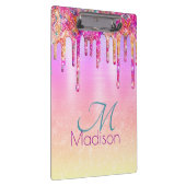 Porte-bloc Chic violet orange ombre parties scintillant goutt (Swatch)