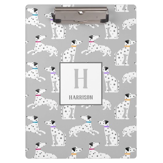 Porte-bloc Chien Dalmatien Polka Pot Animal Aquarelle Enfants (Devant)