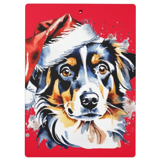 Porte-bloc Chien de Noël mignon (Dos)