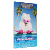 Porte-bloc Chien De Piscine En Palmes (Swatch)