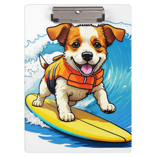 Porte-bloc Chien de surf (Devant)