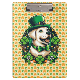 Porte-bloc Chien mignon de la Saint Patrick