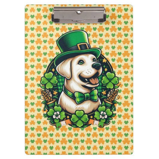 Porte-bloc Chien mignon de la Saint Patrick (Devant)