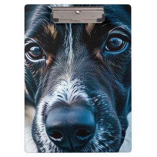 Porte-bloc Chien mignon regardant autour