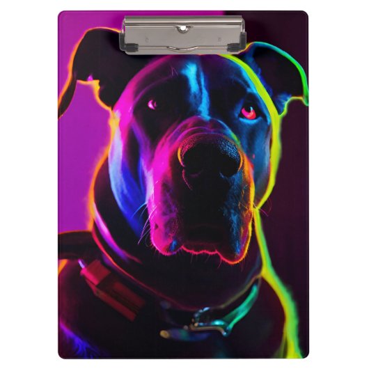 Porte-bloc chien néon (Devant)